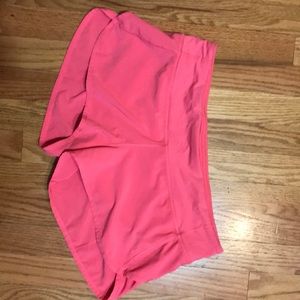 Pink Lululemon shorts size 8